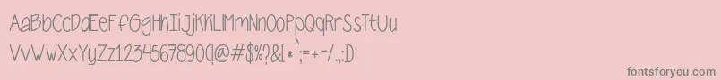 Police CarnalaBeta – polices grises sur fond rose