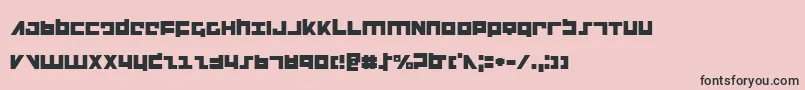 Flight Font – Black Fonts on Pink Background