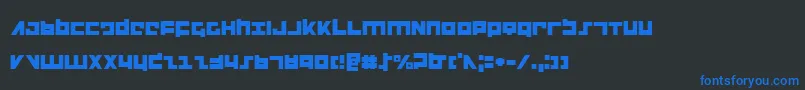 Flight Font – Blue Fonts on Black Background