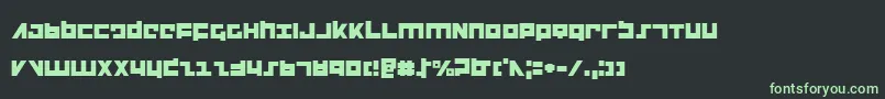 Flight Font – Green Fonts on Black Background