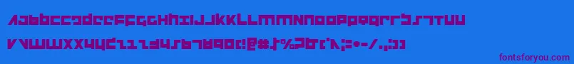 Flight Font – Purple Fonts on Blue Background