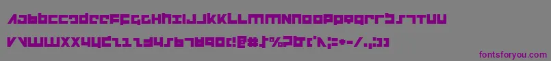 Flight Font – Purple Fonts on Gray Background