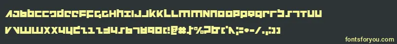 Flight Font – Yellow Fonts on Black Background