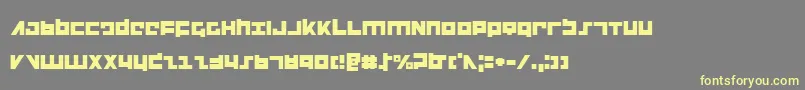 Flight Font – Yellow Fonts on Gray Background