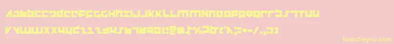Flight Font – Yellow Fonts on Pink Background