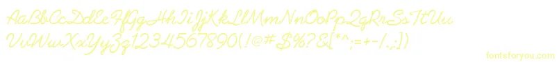 AbrazoScriptSsiNormal Font – Yellow Fonts