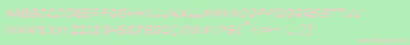 Maskl Font – Pink Fonts on Green Background