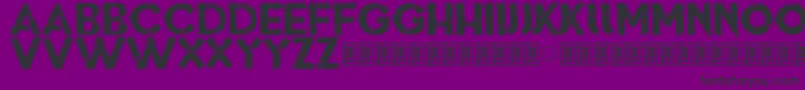 Шрифт ThisIsWhoWeAreDemo – чёрные шрифты на фиолетовом фоне