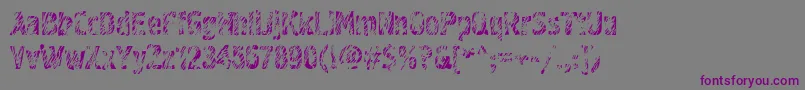 Graffiti3ctt Font – Purple Fonts on Gray Background
