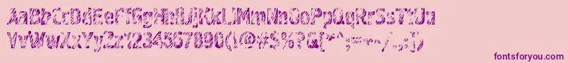 Graffiti3ctt Font – Purple Fonts on Pink Background
