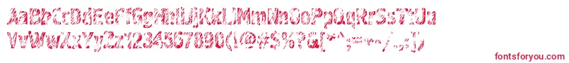 Graffiti3ctt Font – Red Fonts on White Background