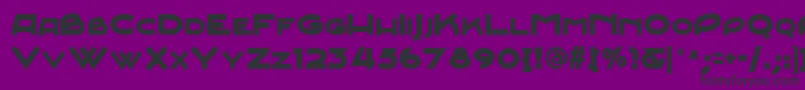 Czcionka Junebug ffy – czarne czcionki na fioletowym tle