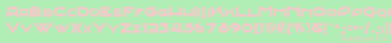 Junebug ffy Font – Pink Fonts on Green Background