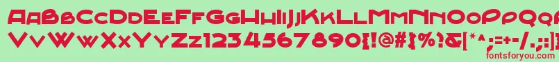 Junebug ffy Font – Red Fonts on Green Background