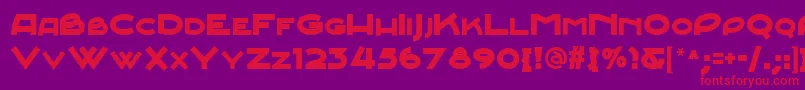 Junebug ffy Font – Red Fonts on Purple Background