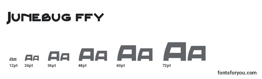 Junebug ffy Font Sizes