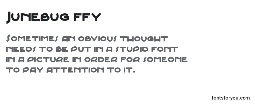 Junebug ffy Font