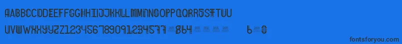 FreakShowBold Font – Black Fonts on Blue Background