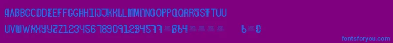 FreakShowBold-fontti – siniset fontit violetilla taustalla