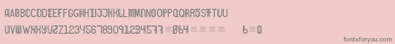 FreakShowBold Font – Gray Fonts on Pink Background