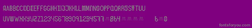 FreakShowBold Font – Gray Fonts on Purple Background