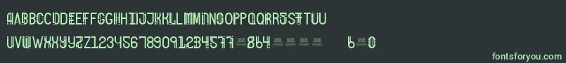 FreakShowBold Font – Green Fonts on Black Background