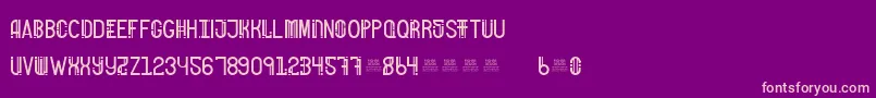 FreakShowBold Font – Pink Fonts on Purple Background