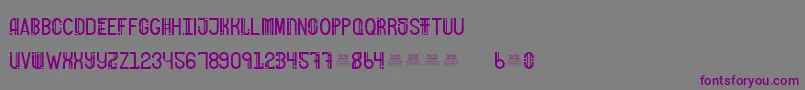 FreakShowBold-Schriftart – Violette Schriften auf grauem Hintergrund