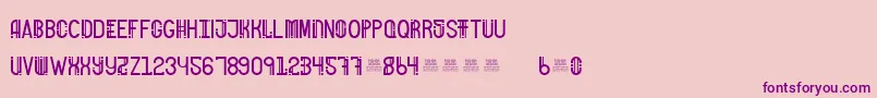 FreakShowBold Font – Purple Fonts on Pink Background