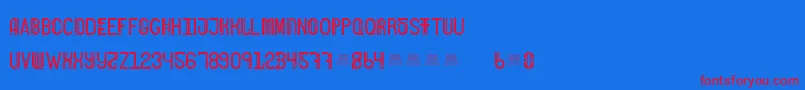 Шрифт FreakShowBold – красные шрифты на синем фоне