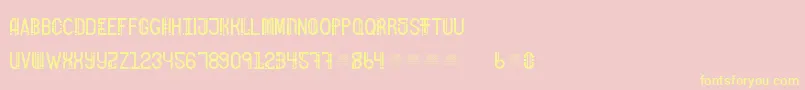 FreakShowBold Font – Yellow Fonts on Pink Background