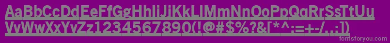 Oldsansblackunderline Font – Gray Fonts on Purple Background