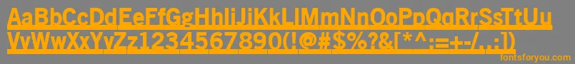 Lisätietoja Oldsansblackunderline-fontista Oldsansblackunderline-fontti – oranssit fontit harmaalla taustalla