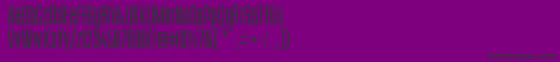 Czcionka BstyleR – czarne czcionki na fioletowym tle