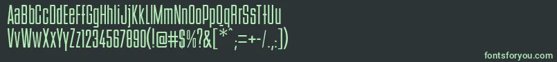 BstyleR-fontti – vihreät fontit mustalla taustalla