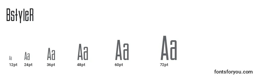 BstyleR (49429) Font Sizes