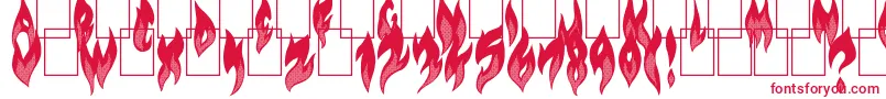 フォントFlameOn – 赤い文字