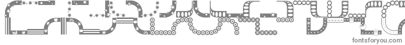 フォントBordermonSeries1 – 白い背景に灰色の文字