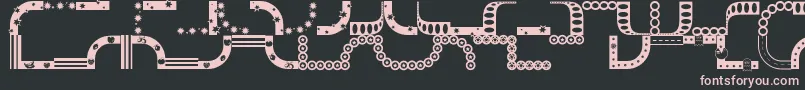 BordermonSeries1 Font – Pink Fonts on Black Background