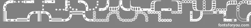 BordermonSeries1 Font – White Fonts on Gray Background