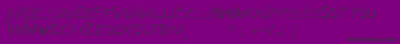 GuilinEmboss Font – Black Fonts on Purple Background