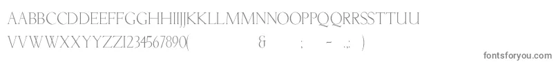 Lichtner-fontti – harmaat kirjasimet valkoisella taustalla