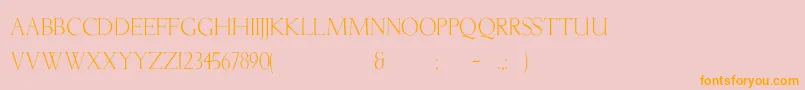 Lichtner Font – Orange Fonts on Pink Background