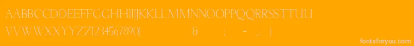 Шрифт Lichtner – розовые шрифты на оранжевом фоне