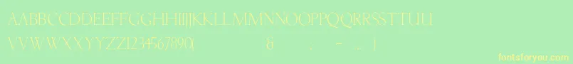 Lichtner Font – Yellow Fonts on Green Background