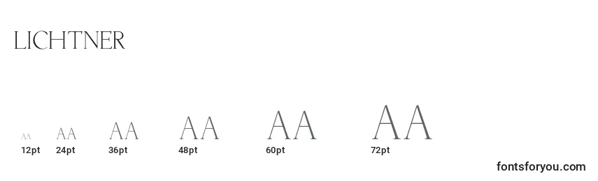 Lichtner Font Sizes
