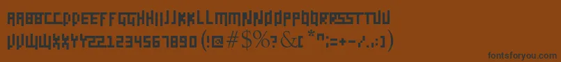 Daggerpix Font – Black Fonts on Brown Background