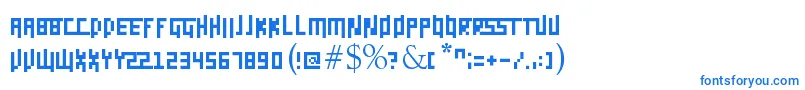 Daggerpix Font – Blue Fonts on White Background