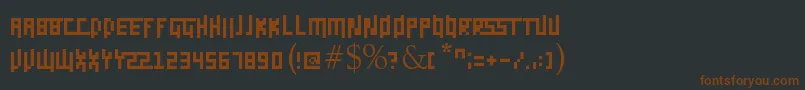 Daggerpix Font – Brown Fonts on Black Background