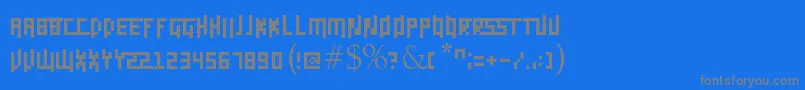 Шрифт Daggerpix – серые шрифты на синем фоне